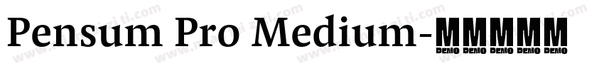 Pensum Pro Medium字体转换